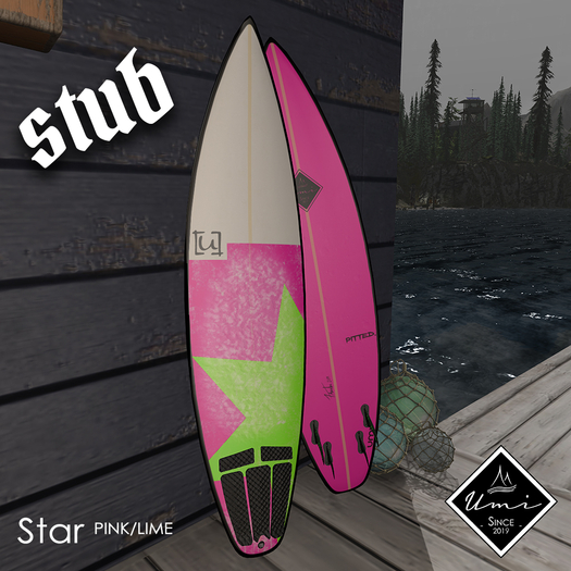 [Umi] Stub 2.0 Star Pink/Lime