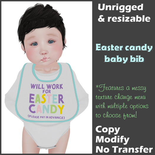 [Back to Basics] Easter candy bib