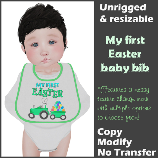 [Back to Basics] My first Easter bib 2 