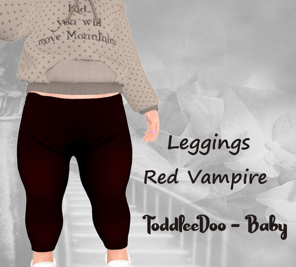 *LP* TODDLEEDOO BABY leggings long - VAMPIRE RED