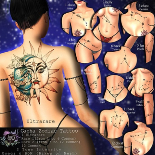 Juna Gacha: Zodiac tattoo COMMON 3 
