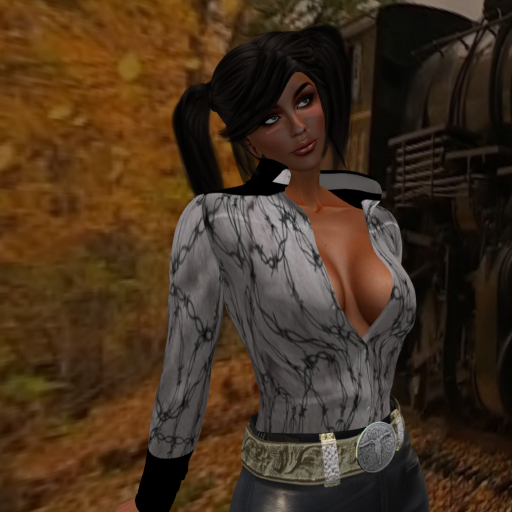 DEMO MP COWGIRL WESTERN OUTFIT W/ SCARF