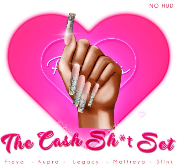 !! Pinky's Nails !! Cash sh*t Set ' Coffin