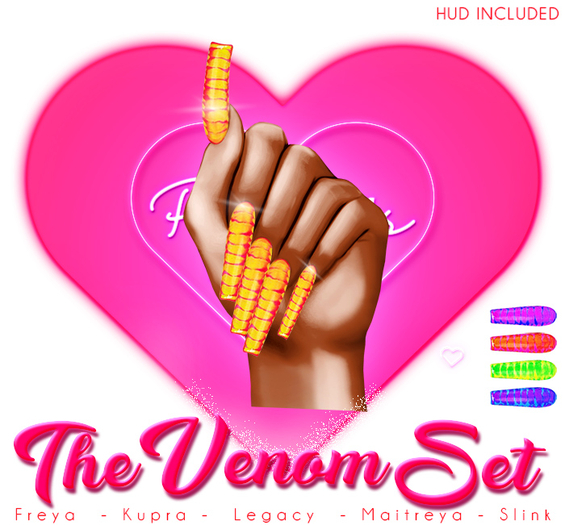 !! Pinky's Nails !! Venom Set ' Coffin