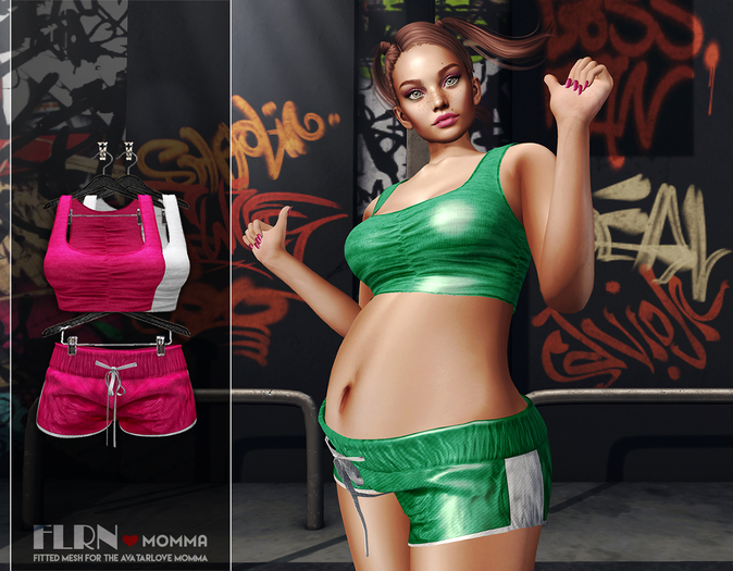 [FLRN DESIGN] - Faye Top&Short L.Momma Pink