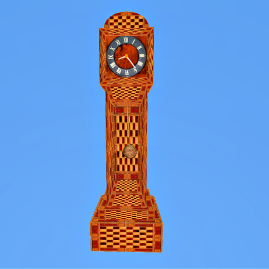 Animated Grandfather Clock (Amber and Bloodwood)