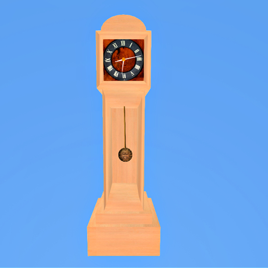 Animated Grandfather Clock (Beech wood)