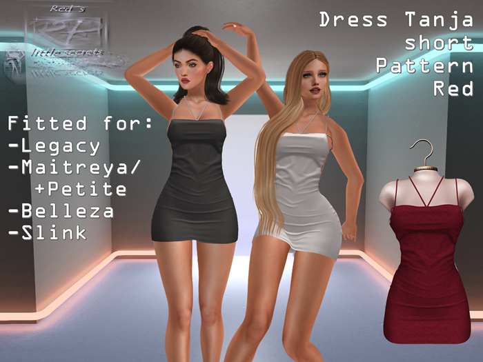 {RP} Dress Tanja Red Pattern short
