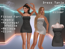 {RP} Dress Tanja Silver uni short
