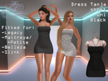 {RP} Dress Tanja Black uni short