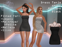 {RP} Dress Tanja Black Pattern short