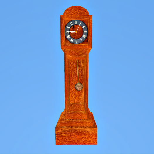 Animated Grandfather Clock (Brown Mallee)