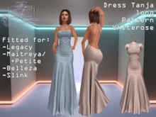 {RP} Dress Tanja Whiterose Pattern long