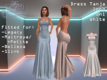 {RP} Dress Tanja White uni long