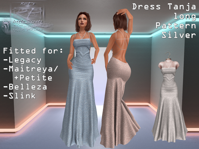 {RP} Dress Tanja Silver Pattern long