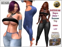 ☾ⅅⅅ☽ ◉ [INITHIUM] Kupra Jeans Summer Top ◉