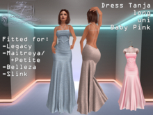 {RP} Dress Tanja Baby Pink uni long