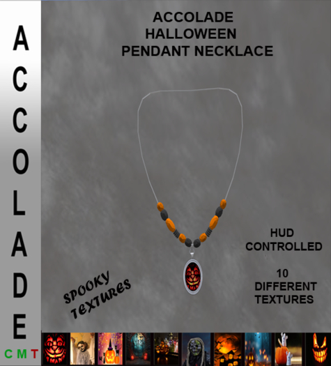 BXD ACCOLADE HALLOWEEN PENDANT NECKLACE & HUD