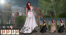 Nala Design - Updated - Merida Gown Outfit Fatpack- Mesh Bodies
