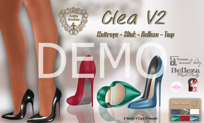 DEMO - Nala Design - Updated - Clea Stilettos V2 - Mesh  Bodies