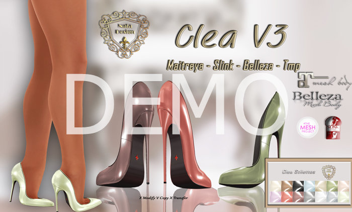DEMO - Nala Design - Updated - Clea Stilettos V3 - Mesh  Bodies
