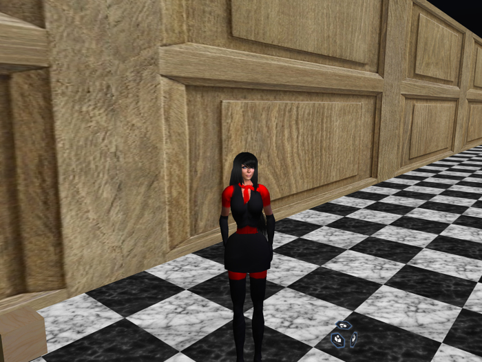 black or red classic  bom skirt outfit and avatar