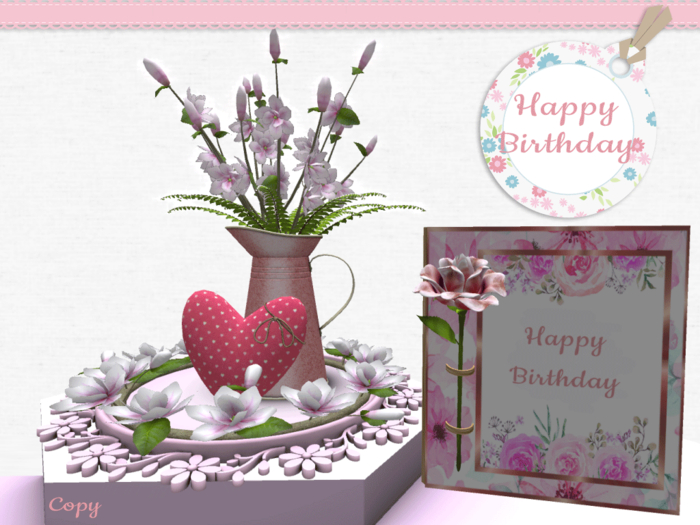 BMC3478 - GORGEOUS GIFT FOR SOMEONE'S BIRTHDAY & A BENTO BIRTHDAY CARD - TOUCH FOR A SINGLE PINK ROSE.