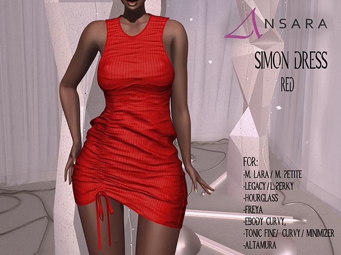 Ansara - Simon Dress - Red