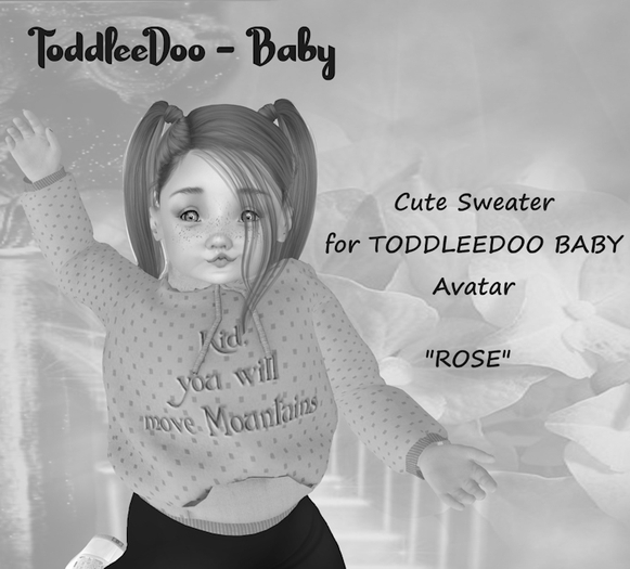 DEMO *LP* TODDLEEDOO cozy ROSE sweater "MOUNTAINS" - Baby