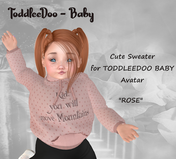 *LP* TODDLEEDOO cozy ROSE sweater "MOUNTAINS" - Baby