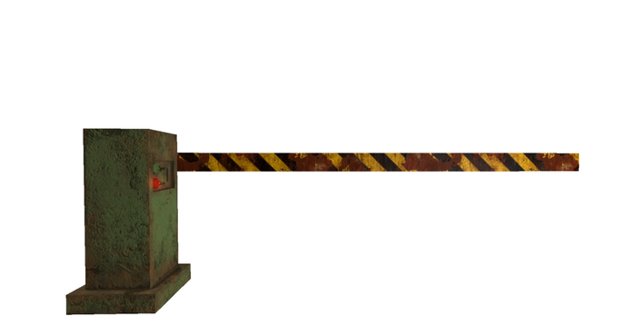 Old road barrier Mesh