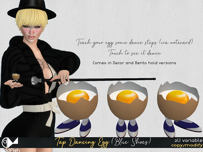 Tap Dancing Egg (Blue Shoes)