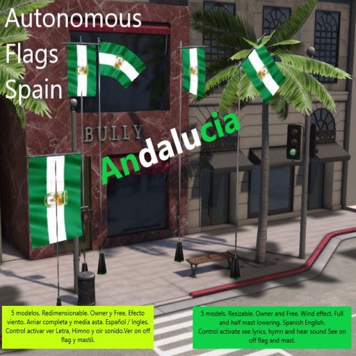 Flag Box Autonomica ANDALUCIA Full Model