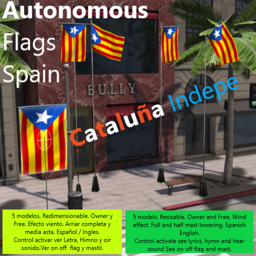 Flag Box Autonomica CATALANA INDEPE Full Model