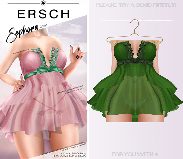 ERSCH - Sephora Dress -green-