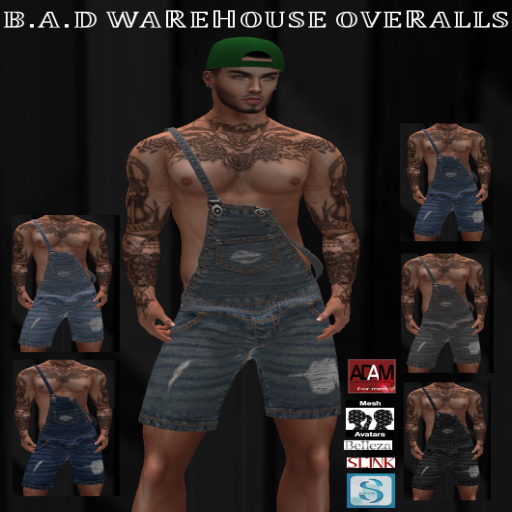 B.A.D WAREHOUSE OVERALLS