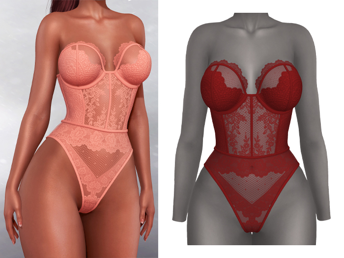 Mossu - Jade Body - Dark Red 