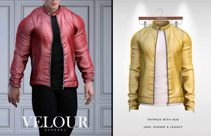 VELOUR APPAREL: "Patrick" Jacket (Yellow)