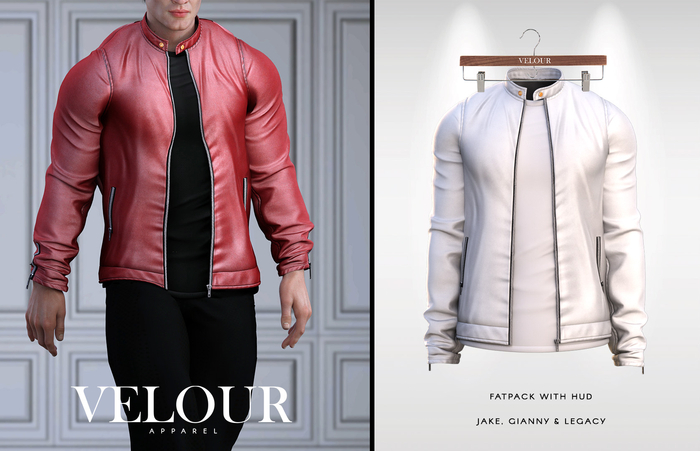 VELOUR APPAREL: "Patrick" Jacket (White)