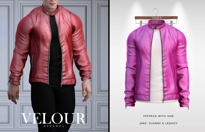 VELOUR APPAREL: "Patrick" Jacket (Pink)