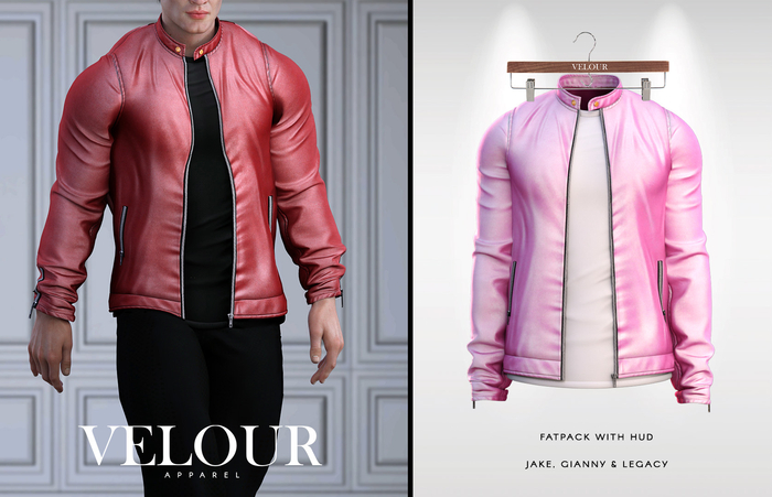 VELOUR APPAREL: "Patrick" Jacket (Candy)