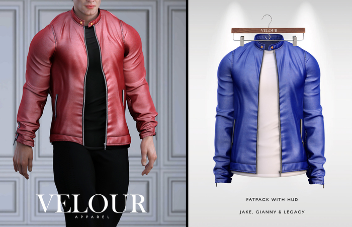 VELOUR APPAREL: "Patrick" Jacket (Blue)