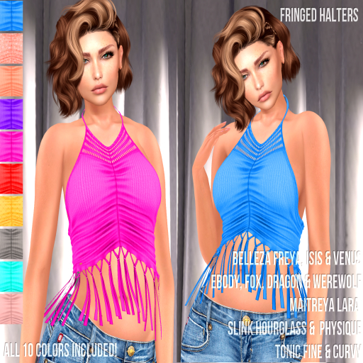 [:B:] Fringed Halters ~ UNPACKER