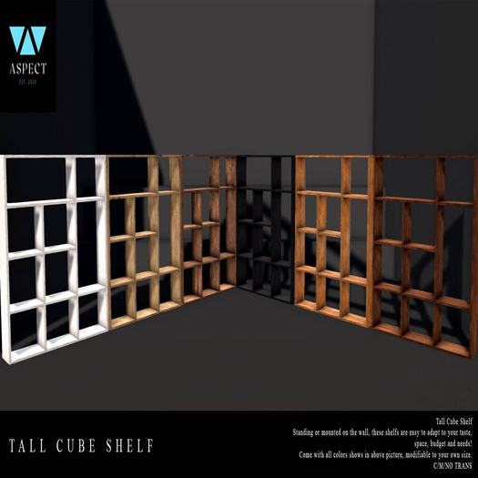 [Aspect] Tall Cube Shelf - FATPACK