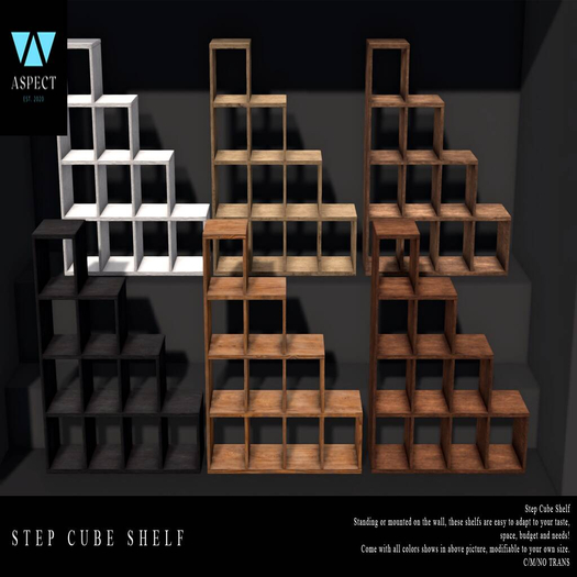 [Aspect] Step Cube Shelf - FATPACK