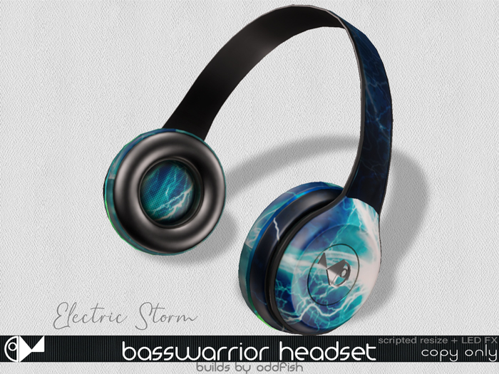 ODd BassWarrior : ElectricStorm Headphones with LED FX 1.0
