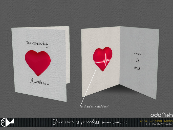 ODd Your  care is priceless (Animated Greeting Card) Free for Nurses Day 12th May