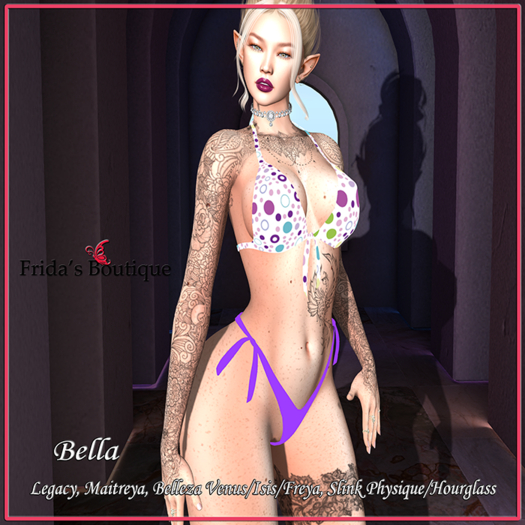 [FB] Bella SwimSuit Lila & Dots
