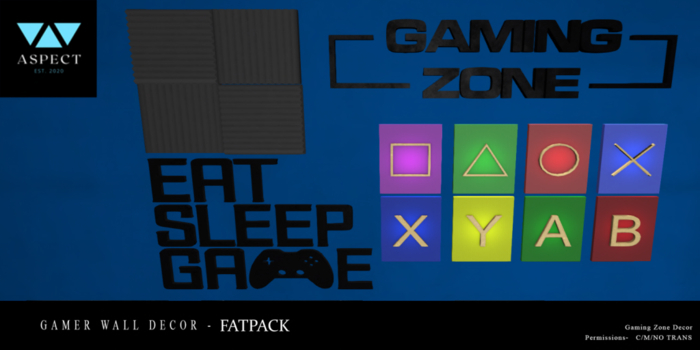 [Aspect] Gamers Wall Decor - FATPACK