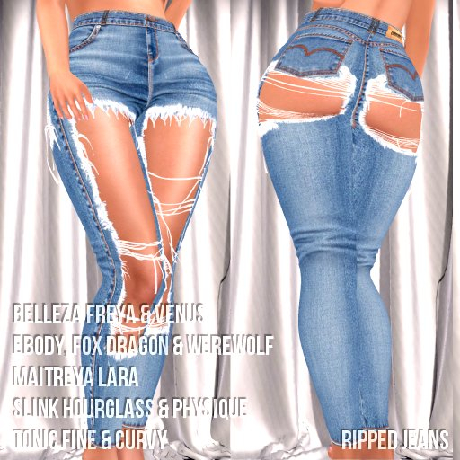 [:B:] Ripped Jeans  UNPACKER